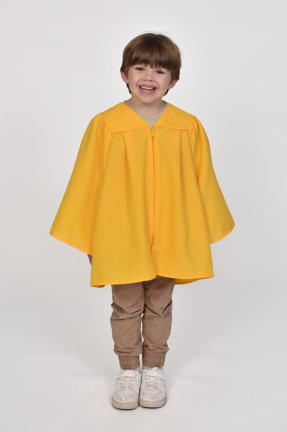 Yellow graduation gown for children