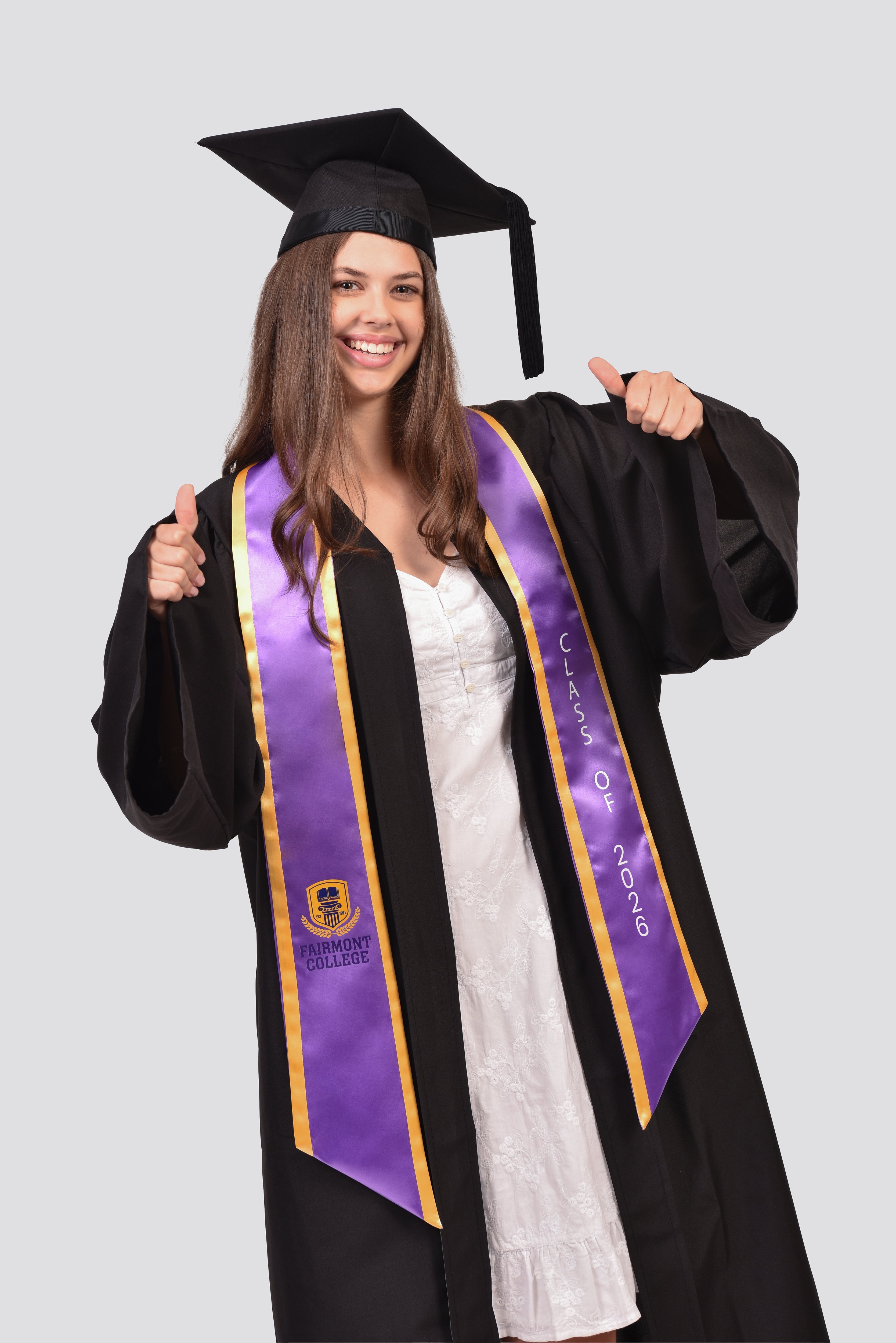 Custom Graduation Stole - Edge Trim