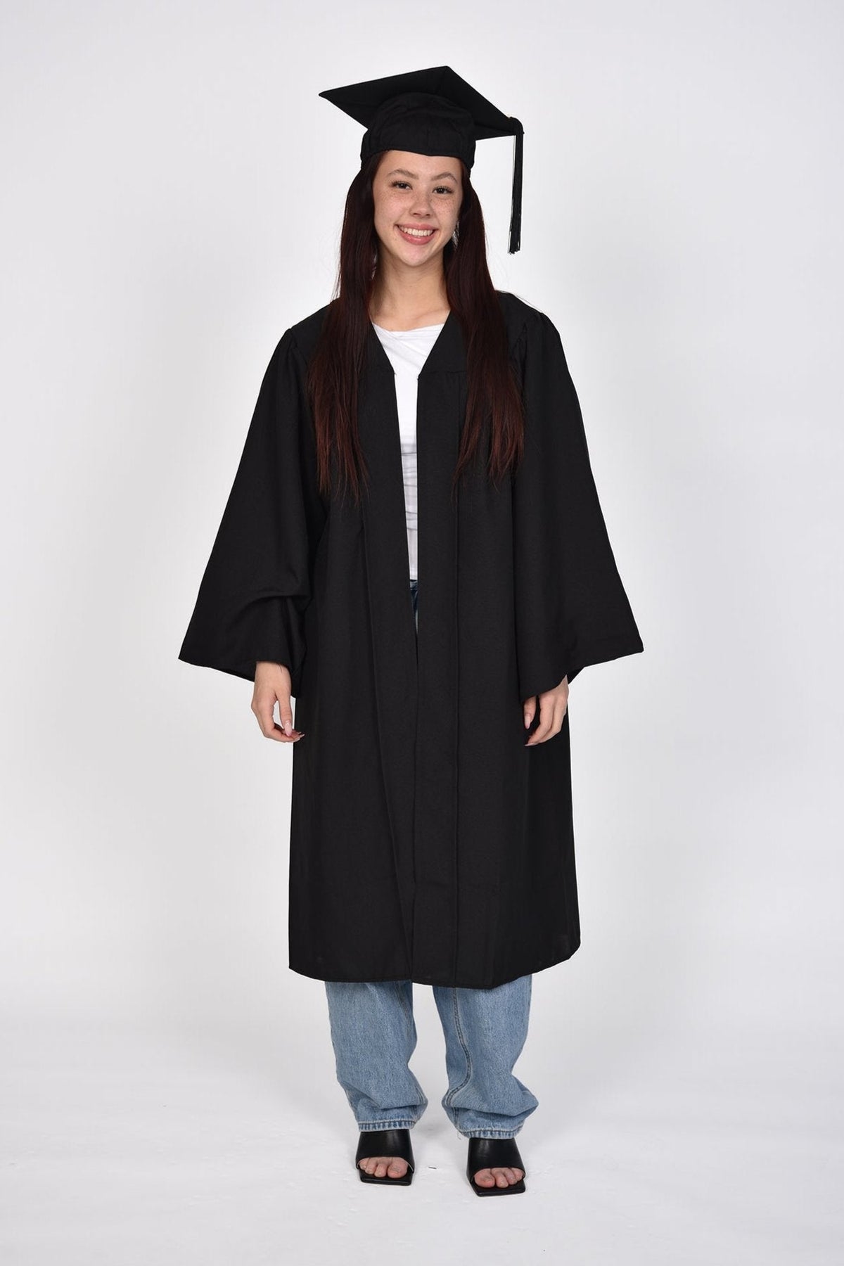 Adult Graduation Cap & Gown Set | Sash & Gown