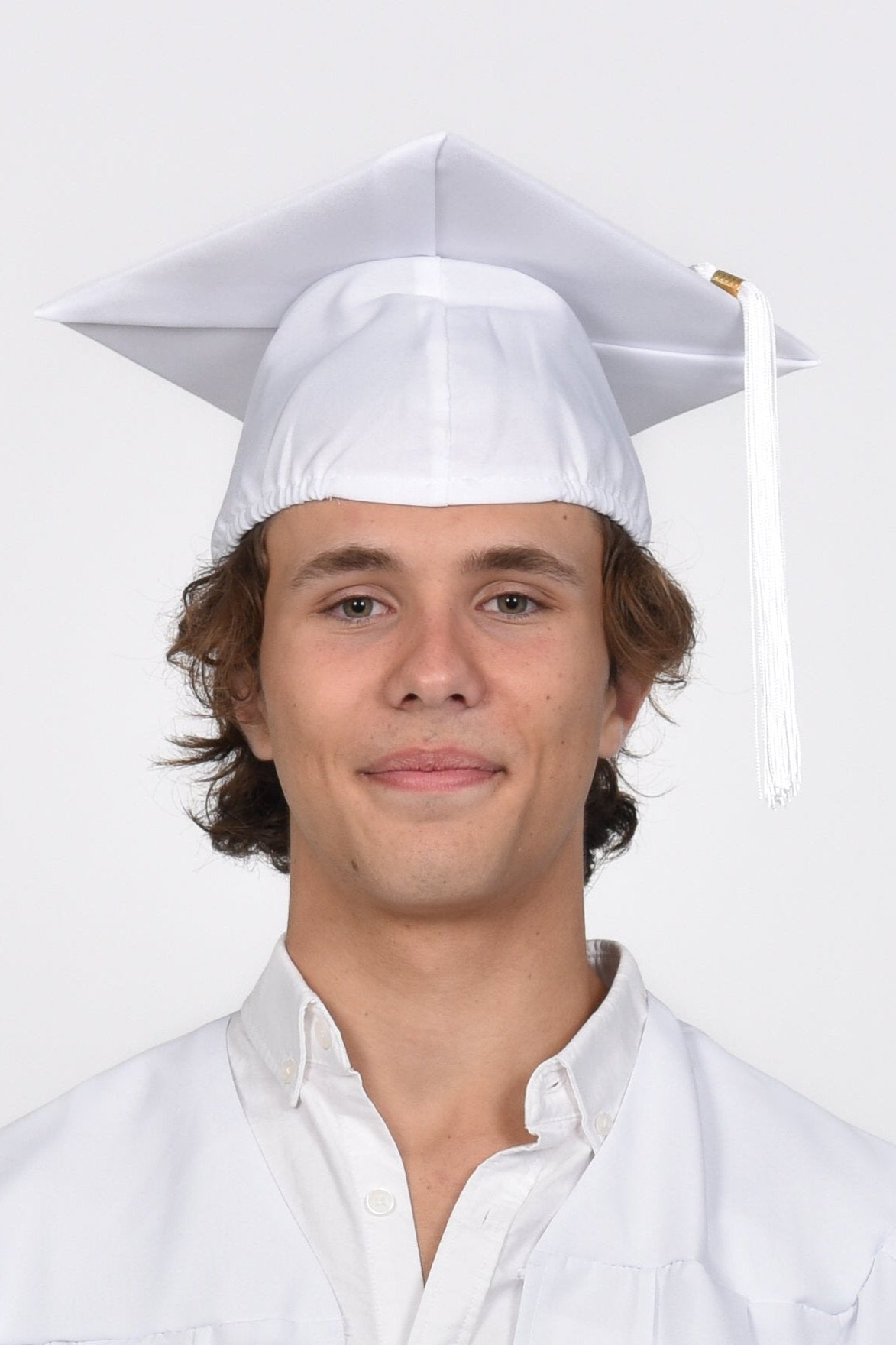 White Commencement Hat - one size fits most